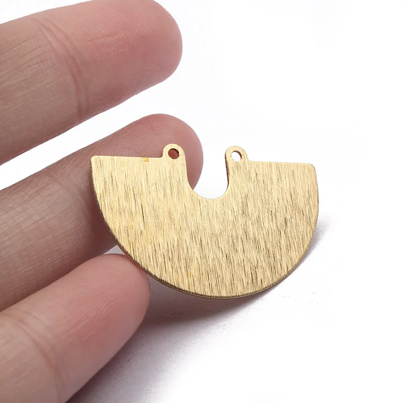 10-20Pcs Brass Moon Round Connector U-shaped Arch Half Round Links for DIY Earrings Bracelet Necklace Jewelry Making Accessories