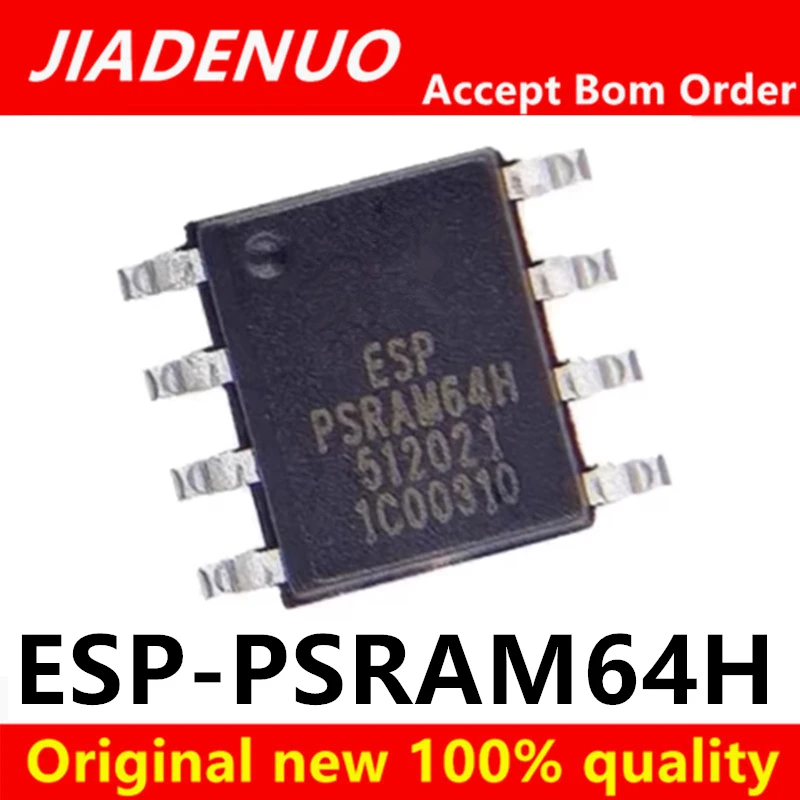 (5 piezas) 100% nuevo ESP-PSRAM64H ESP PSRAM64H 3.3V 64Mbit sop-8