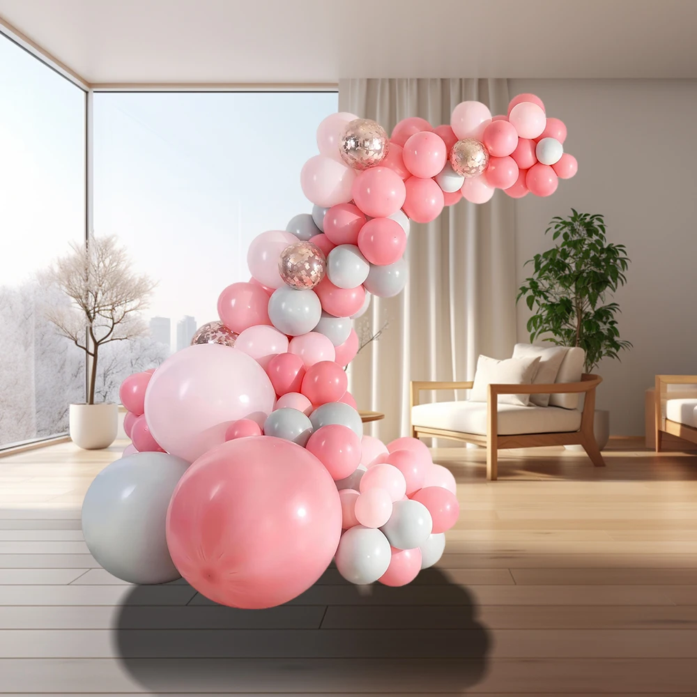 

3M Pink Latex Party Decoration Festivals Ballon Set for Christmas Halloween New Year Valentine's Day Thanksgiving