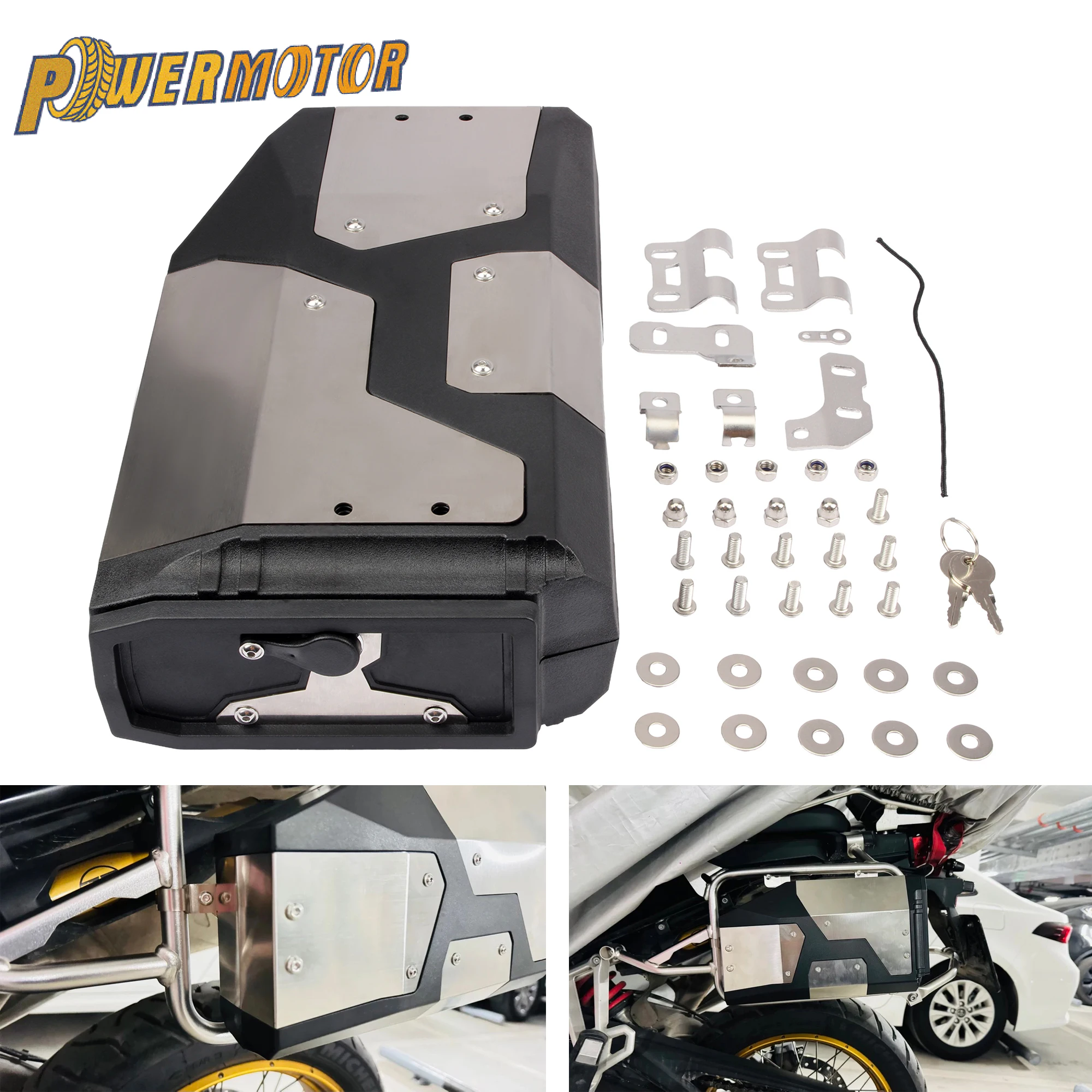 

Motorcycle Right-side Storage Toolbox Aluminum For BMW R1200GS R1200GS LC R1250GS LC 2004-2023 ADV Accessories