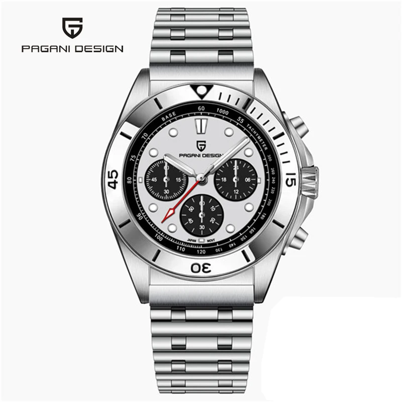 2023 New PAGANI DESIGN Men Quartz Watch Multifunctional Chronograph Mens Watches VK63 Luxury Sports Waterproof Sapphire Diving