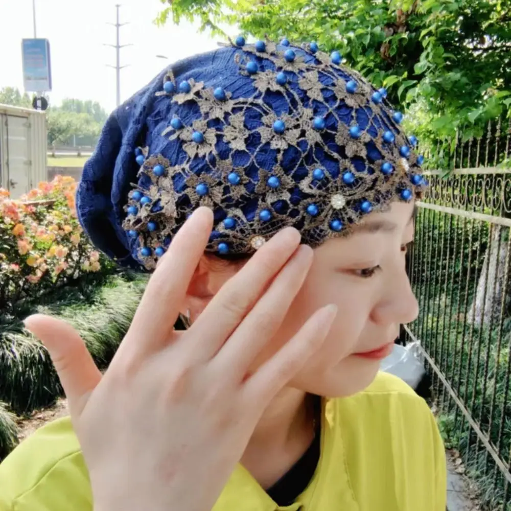 New Summer and Flowers Hui Citizenship Baotou Hat Muslim Women Manic Mother Hair Closer Spring Prayer Hat