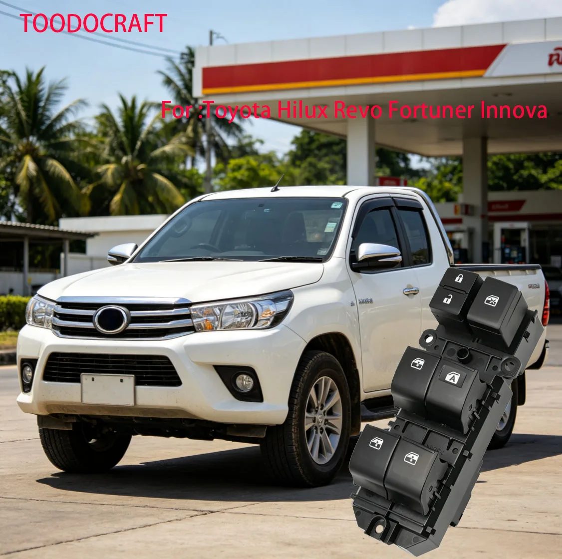 84820-0K260 84820-52340 RHD Master Power Window Switch for Toyota Hilux Revo/Fortuner/Innova