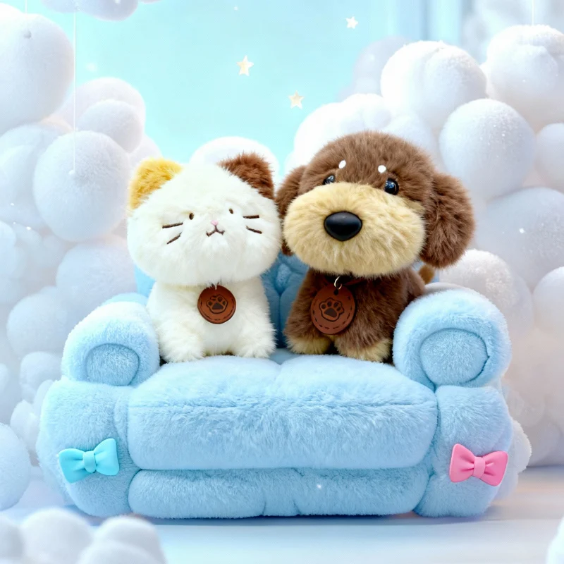 

Adorable Plush Toy Dachshund Dog Tri-Color Cat Soft Stuffed Animal Dolls Cute Plushies Animal Friends for Children Birthday Gift