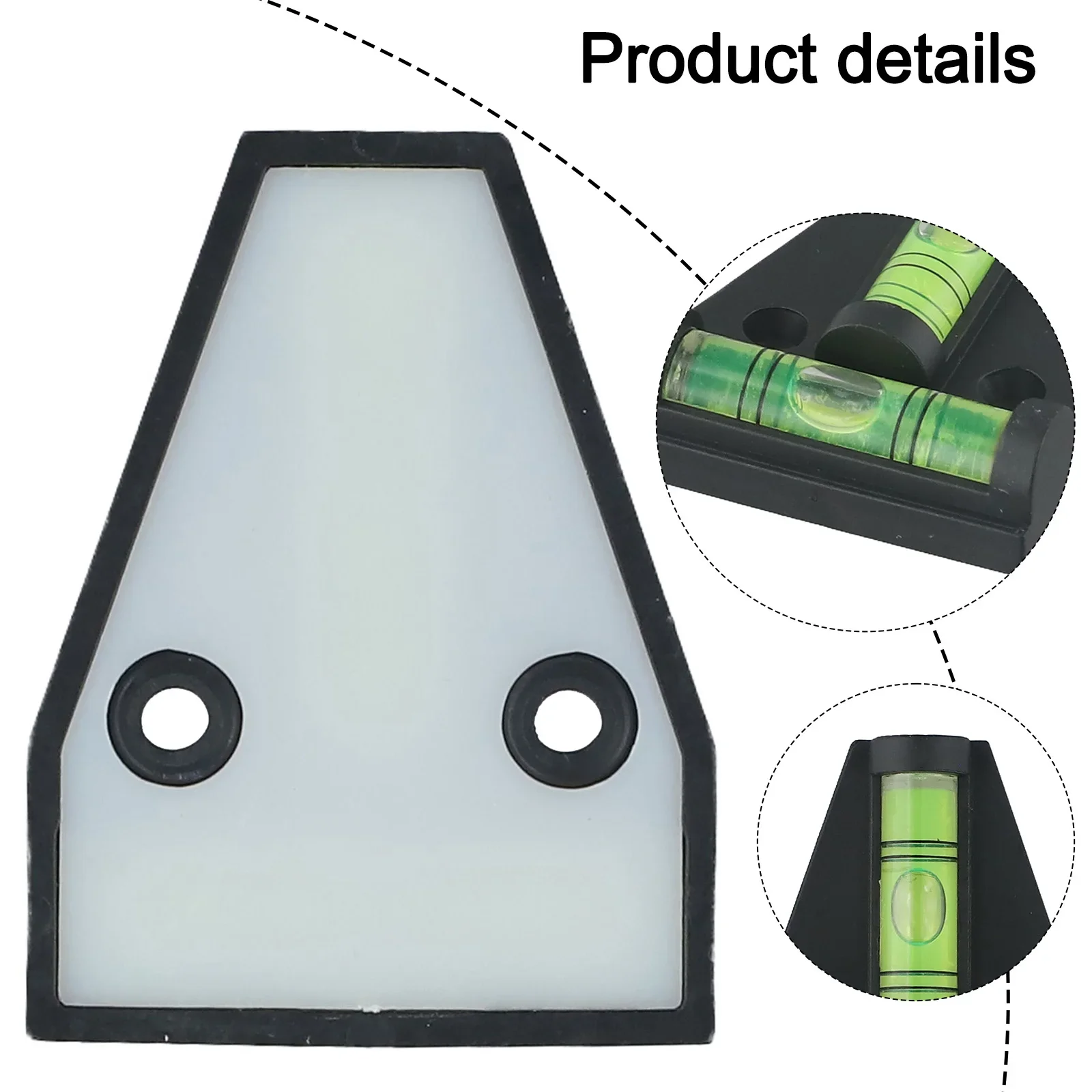 For Low Light Conditions Horizontal Bubble Level Bubble Triangle Level Fluorescent Yellow-Green Portability ABS Material