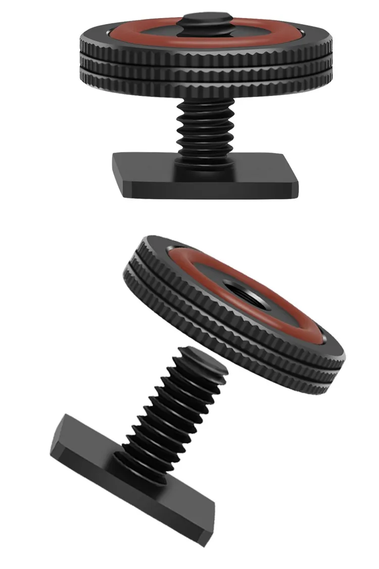 Profession elle 1/4 "Einzel mutter Stativ halterung Schraube schwarz auf Blitz Blitzschuh adapterst änder für Kamera Studio Fotografie Zubehör – Detail 26
