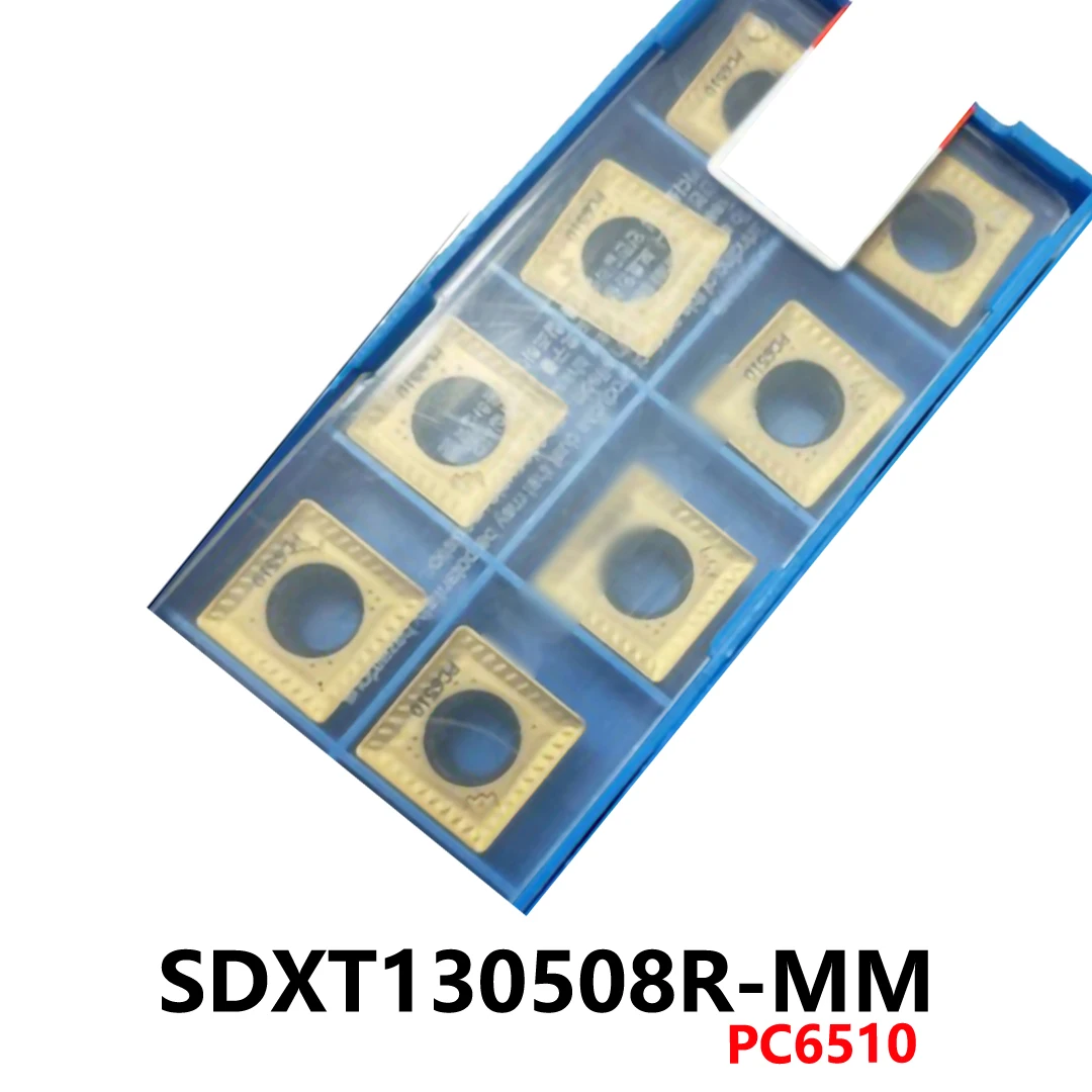 

Оригинальные твердосплавные вставки с ЧПУ SDXT1305 SDXT130508 SDXT130508R SDXT 130508 R SDXT130508R-MM PC6510, лезвия для держателя инструментов, 10 шт.