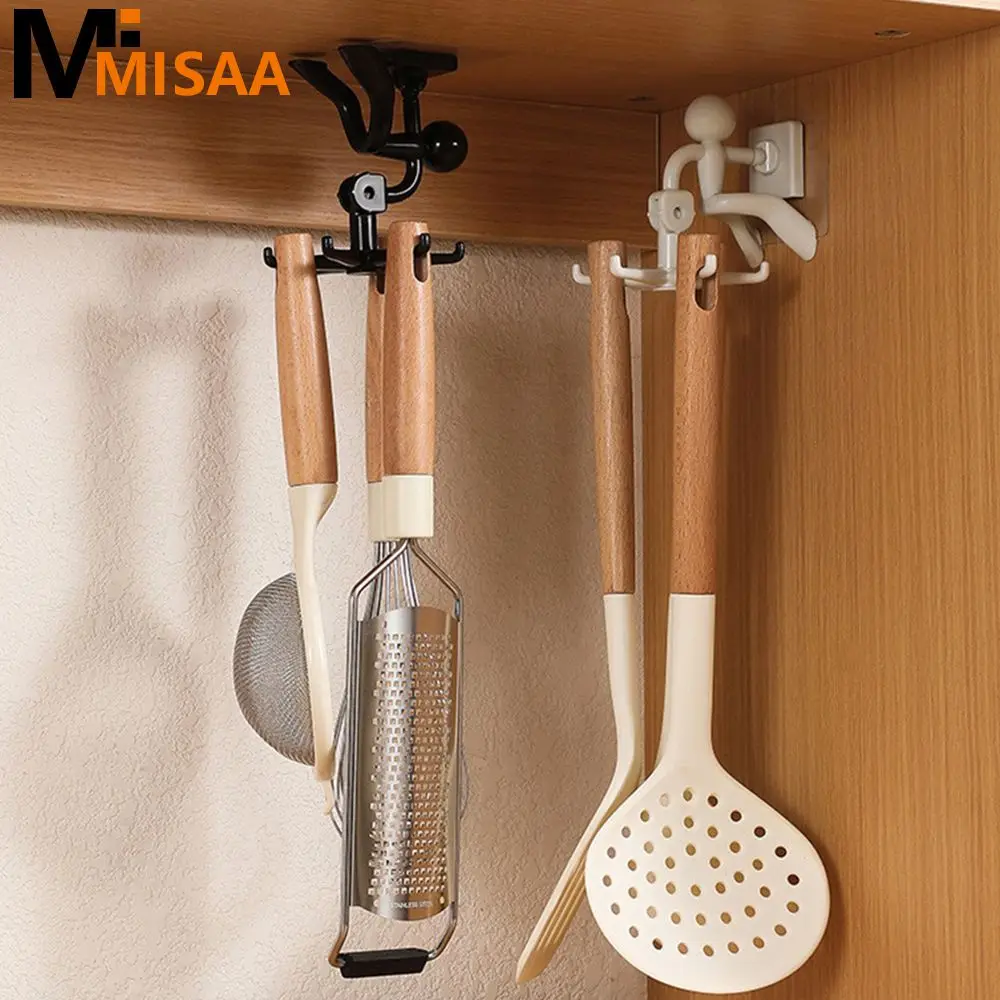 Gancho de galera potente sin perforaciones, gancho multifunción Simple y moderno, almacenamiento sin perforaciones de 360 grados. Gancho Universal de 46g