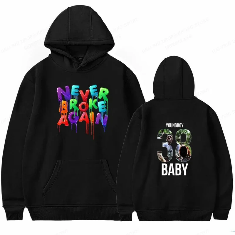 YoungBoy Hoodies Sweatshirts Never Broke Again Hoodies Men's Hoodie Hip Hop Sweatshirt Boys Coat Sweatshirt Clothing Rapper