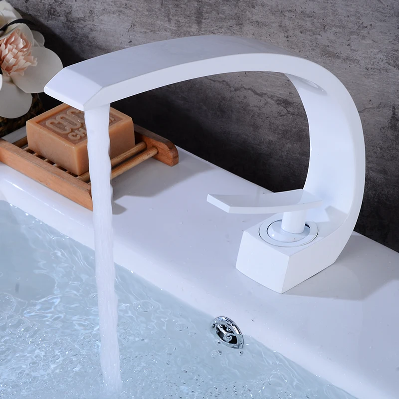 

Mixer Waterfall Hot and Cold Water Taps for Basin of Bathroom Tap Washbasin Modern Design Bathroom Faucet