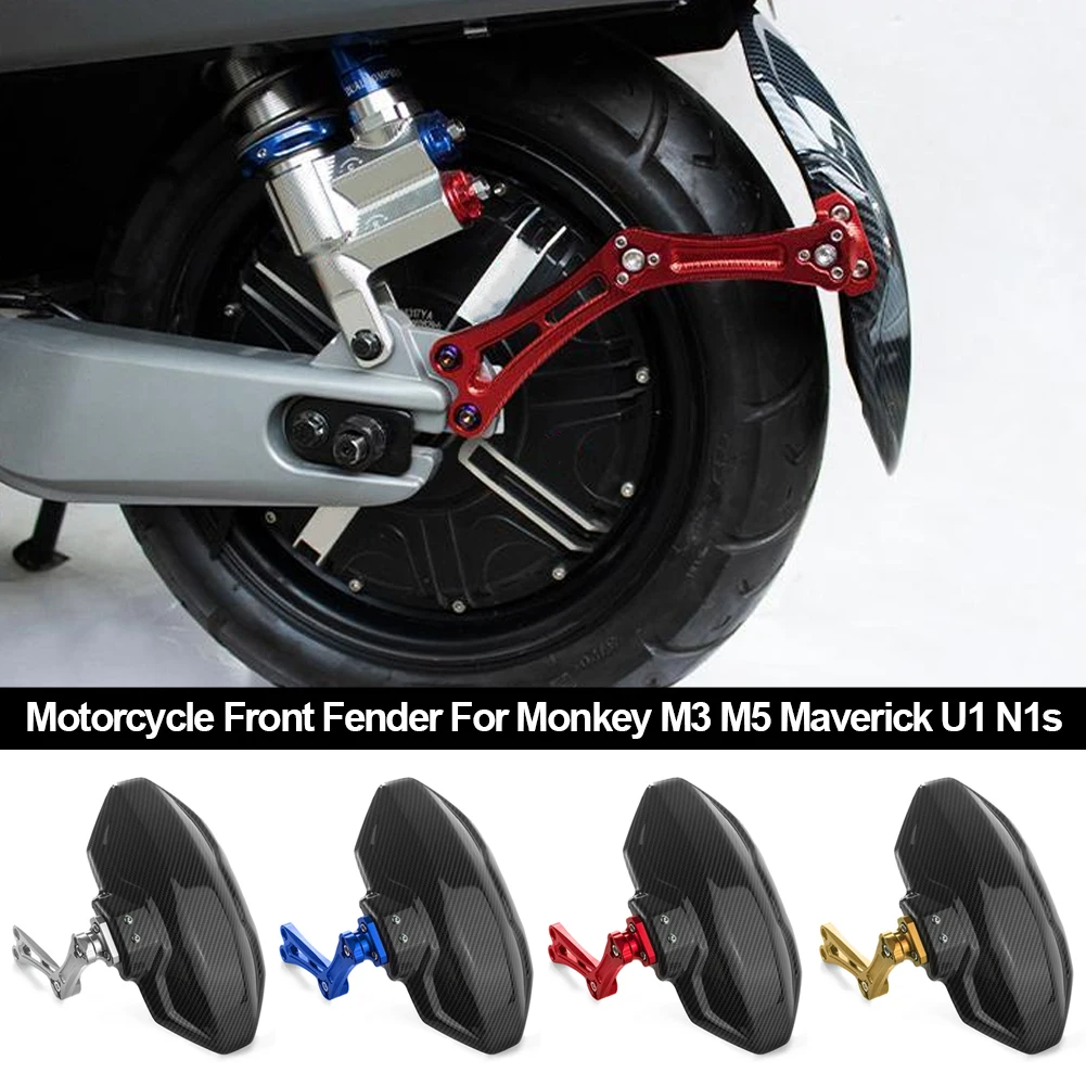 for N1S M3 Universal Motorcycle Rear Wheel Cover Universal Adjustable Mud Splash Guard Thicken CNC Fender Mudguard Fit for Bike