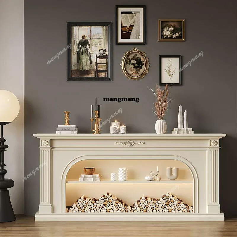 

fireplace decorative cabinet entrance fireplace cabinet living room simulation fire fireplace TV cabinet customization