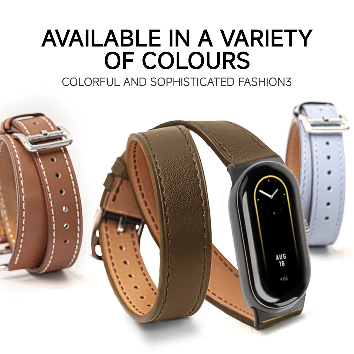For Mi Band 8 Strap Leather band For Xiaomi Mi Band 9 Wrist Strap Correa Watch Replacement Miband 9 NFC Sports Bracelet Pulseira