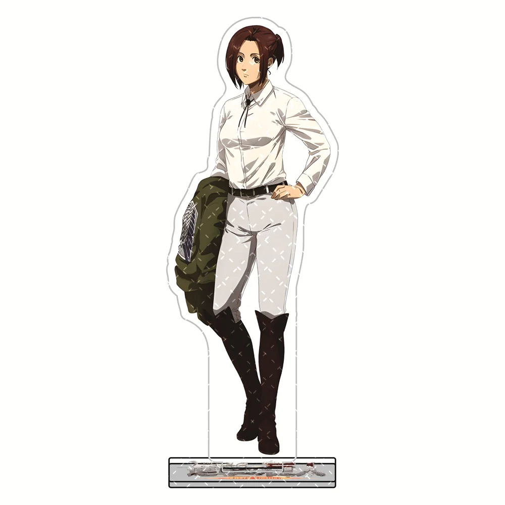 Attack on Titan 15cm Acryl-Standfiguren Schlüsselanhänger Survey Corps Uniform-Stil Anime Sammlerstück Desktop-Deko Display Fan-Geschenk
