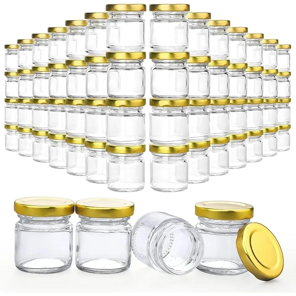 

10/20Pcs Small Glass Jars with Lids, 1.5 oz Mini Honey Jars, Candle Jar, Crafts, Spices, Wedding, Party Favor