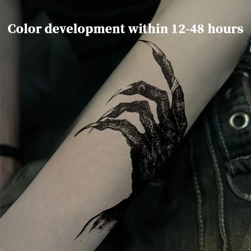 Temporary Tattoos Dark Demon Claw Herbal Juice Tattoo Sticker Fake Novelty in Toys for the Best Adolescents Hotwife Stickers Art