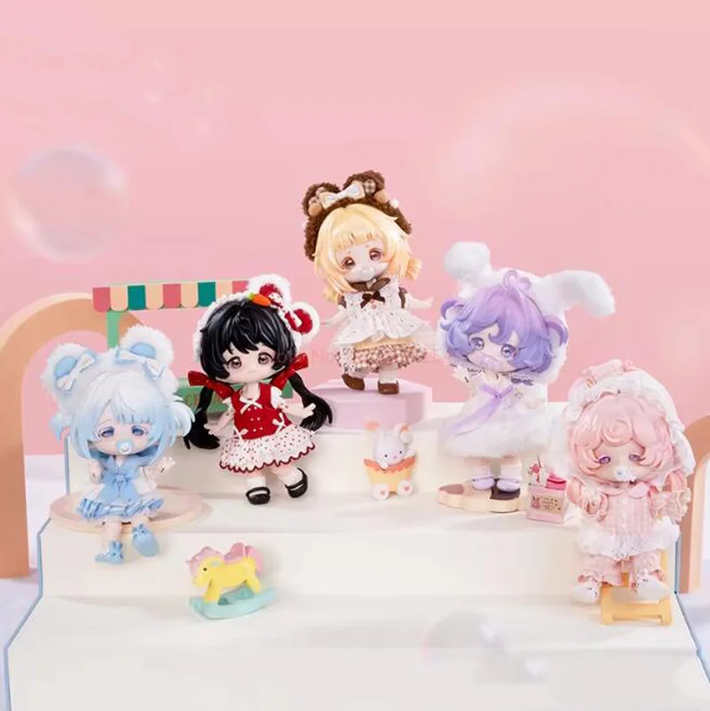 

New Original Come4free 14cm Milk Cake Dream Puff Series 1/12 Bjd Suprise Box Articulated Action Figure Fashion Collection Gifts