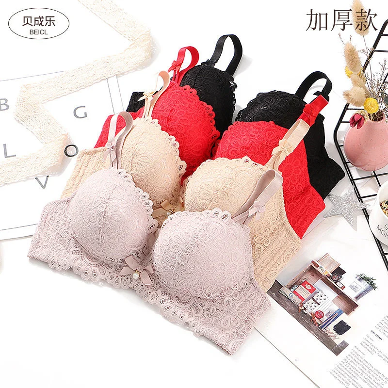 Thickened 8cm Super Thick Bra Without Steel Ring, Small Chest Artifact, Flat Chest Underwear, Women Gathering a Cup Extra Thick