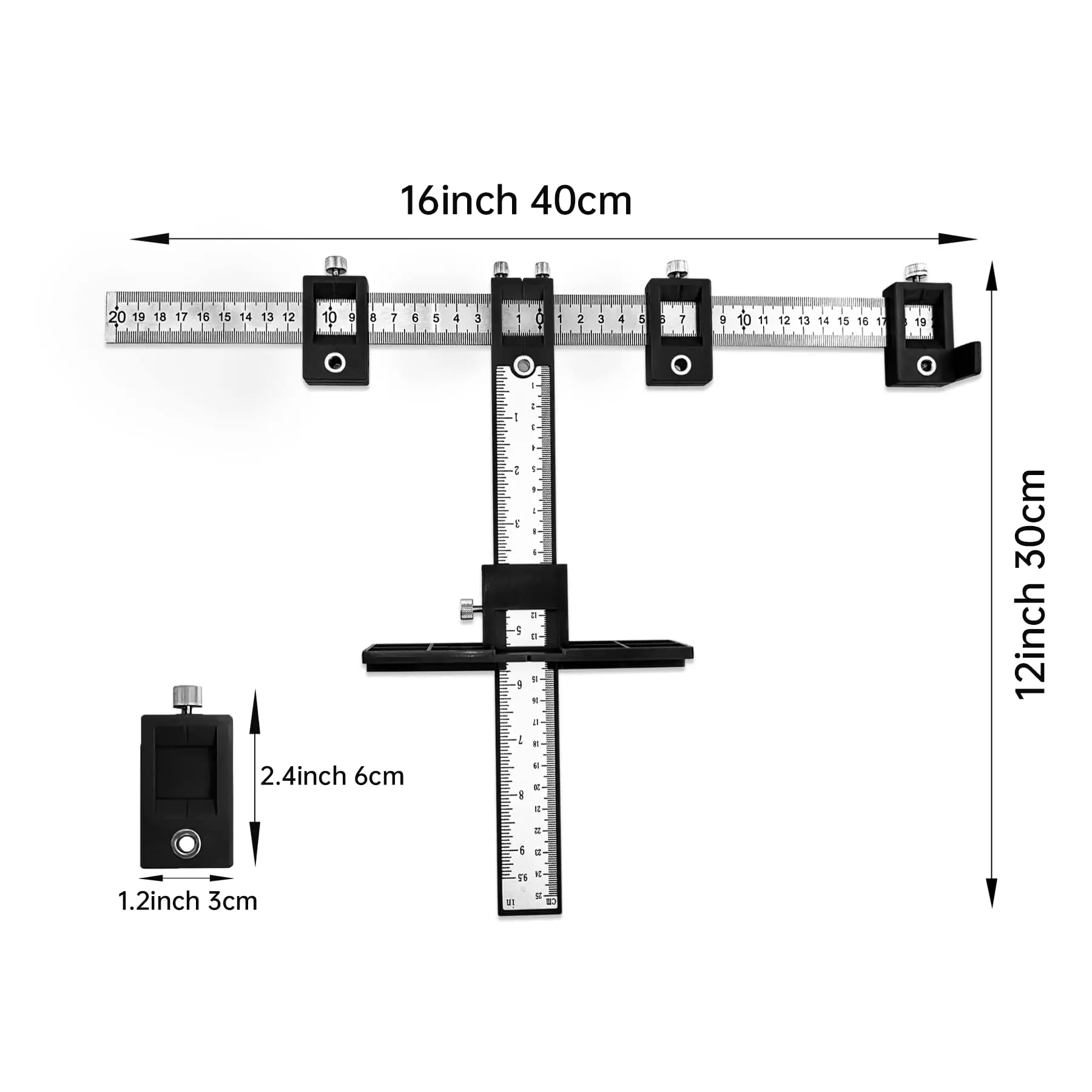 Woodworking Drill Punch Locator Detachable Jig Hole Punch Tool for Woodworking Drill Guide Cabinet Handle Knob Template Locator