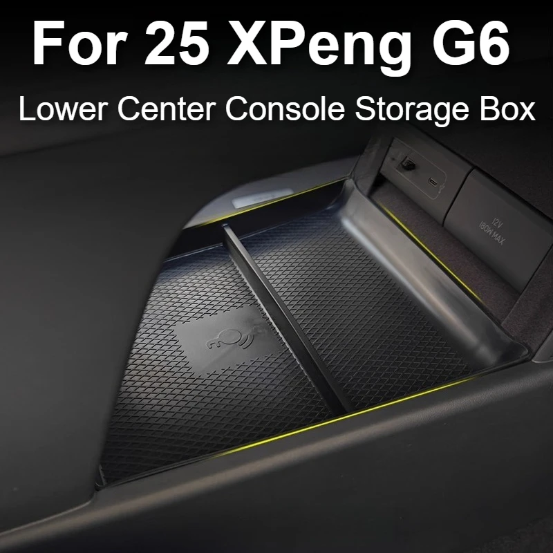 

For 2025 XPeng G6 XiaoPeng G6 Storage Box Central Control Lower Compartment Interior Accessories Modification Parts