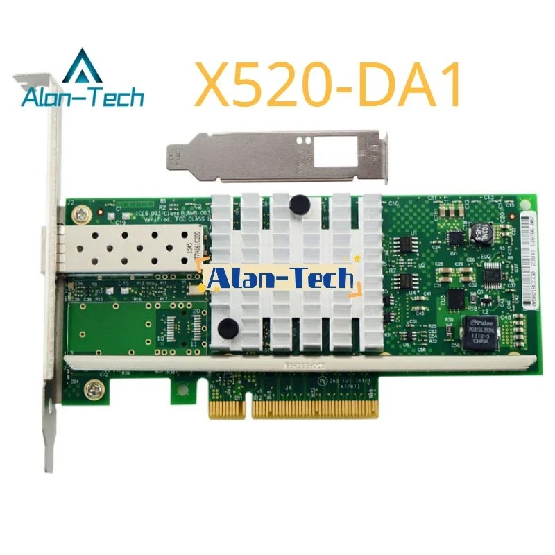 X520-DA1 10GBase PCI Express X8  82599 EN Chip Single Port Ethernet Network Adapter E10G41BTDA,SFP Not Included