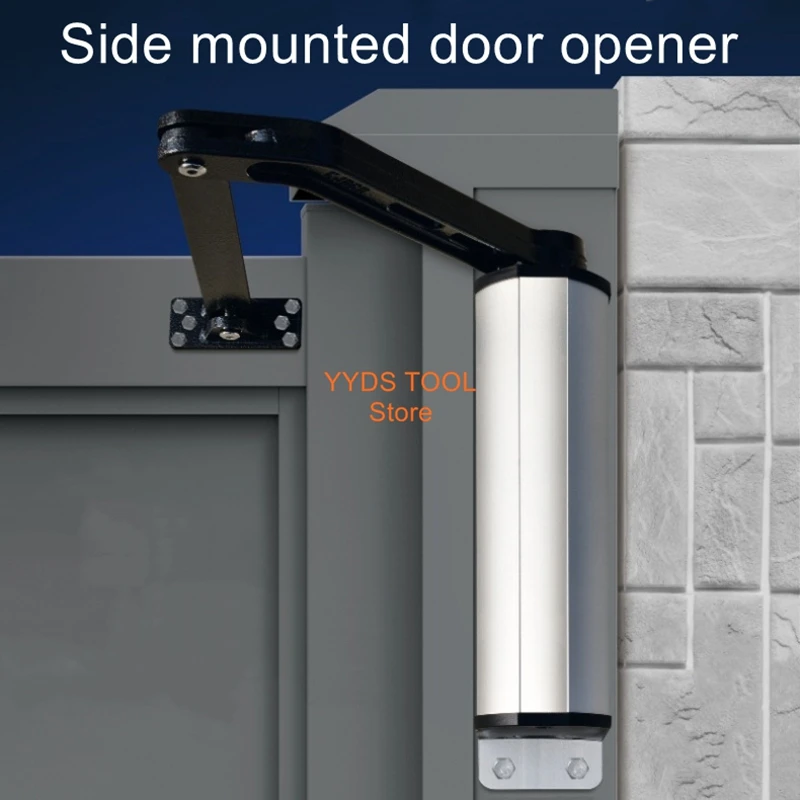 Side mounted door opener electric outdoor rainproof automatic door opener curved arm type intelligent face universal door opener