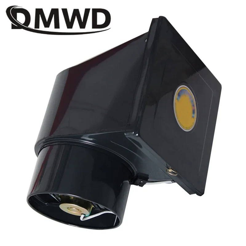 DMWD 10 Inch Mini Kitchen Air Ventilator Oil Smoke Extractor Cleaner Side Suction Range Hood Pipe Exhaust Fan Lampblack Machine