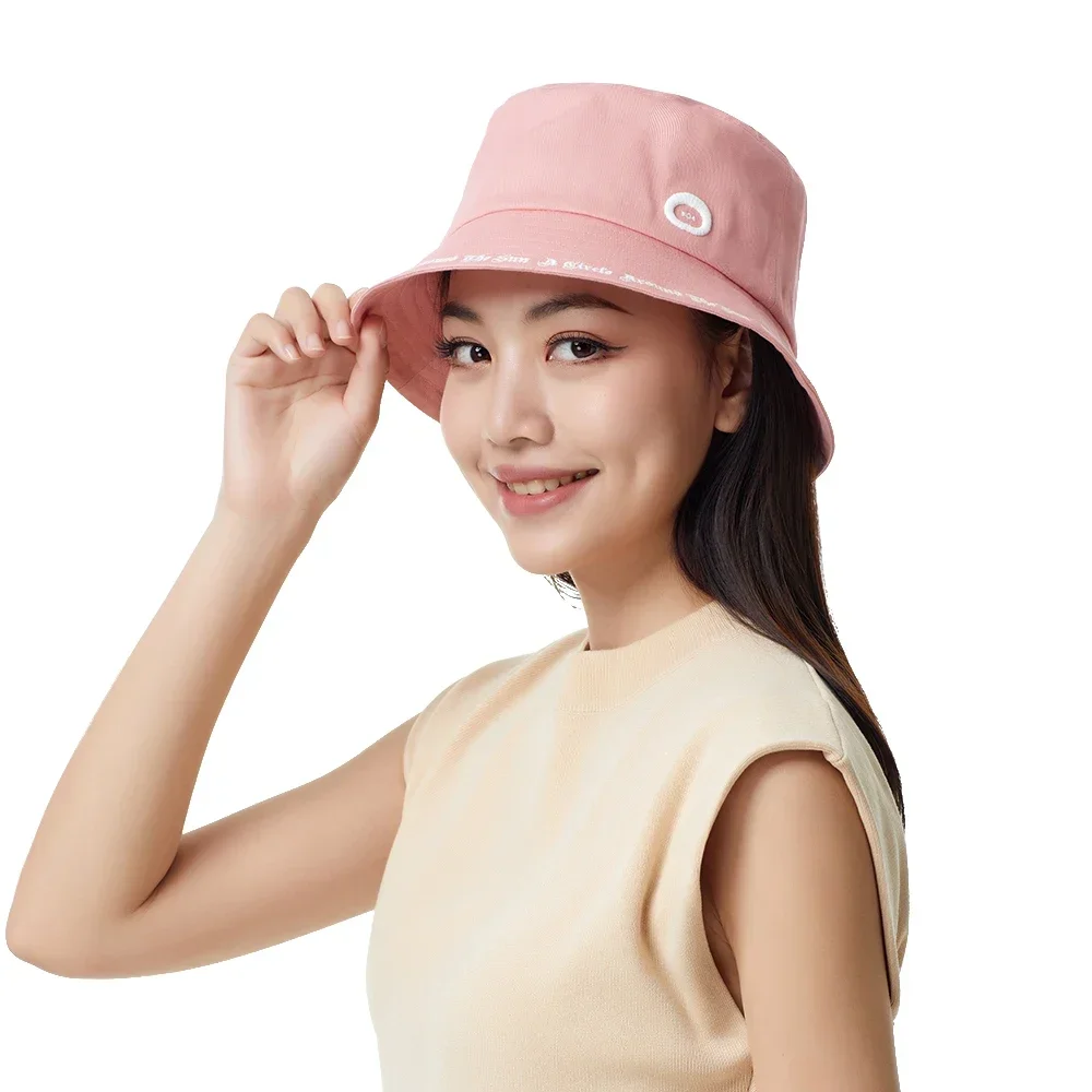 US Stock OhSunny Bucket Hats for Women Fashion Anti-UV Solid Color Breathable Washable Beach Panama Caps Sunscreen Fisherman Hat