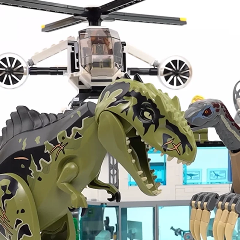 

Third Party Compatible Sets Dinosaur World Series Building Blocks Giganotosaurus Toys For Children ﻿