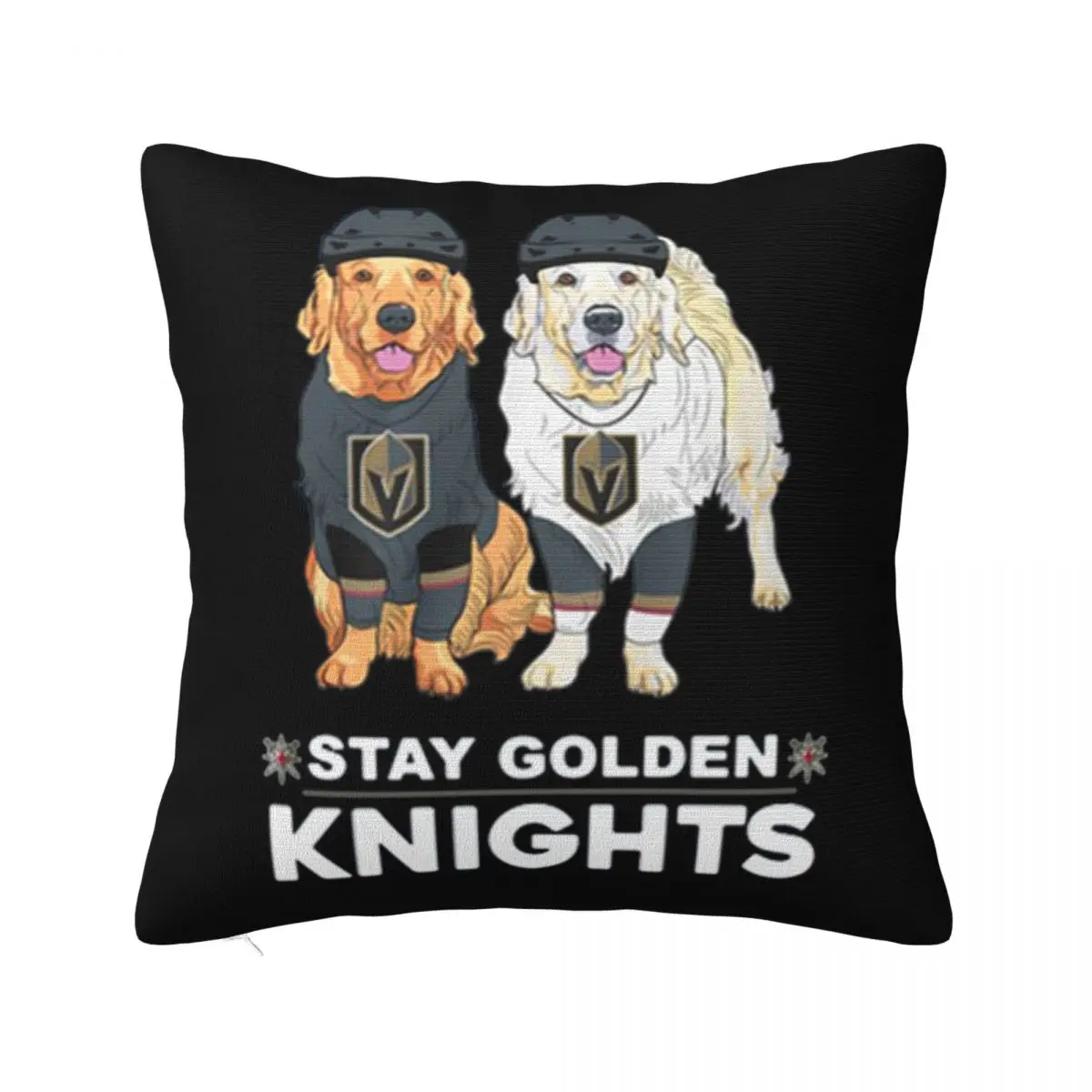 Golden Terrier Stay Golden Knights Hot Sale Formal Slim Fit Farmhouse Western Style Gift Wholesale Low Price Pillow Case