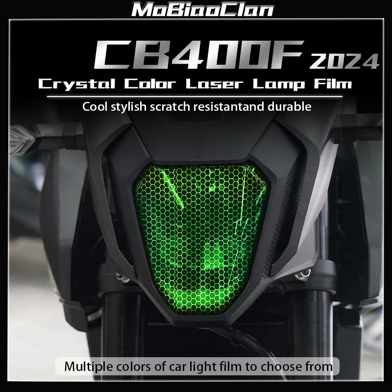 

For Honda CB400F cb400f CB 400F 2024 Headlight taillight film honeycomb laser film protect sticker modification accessories