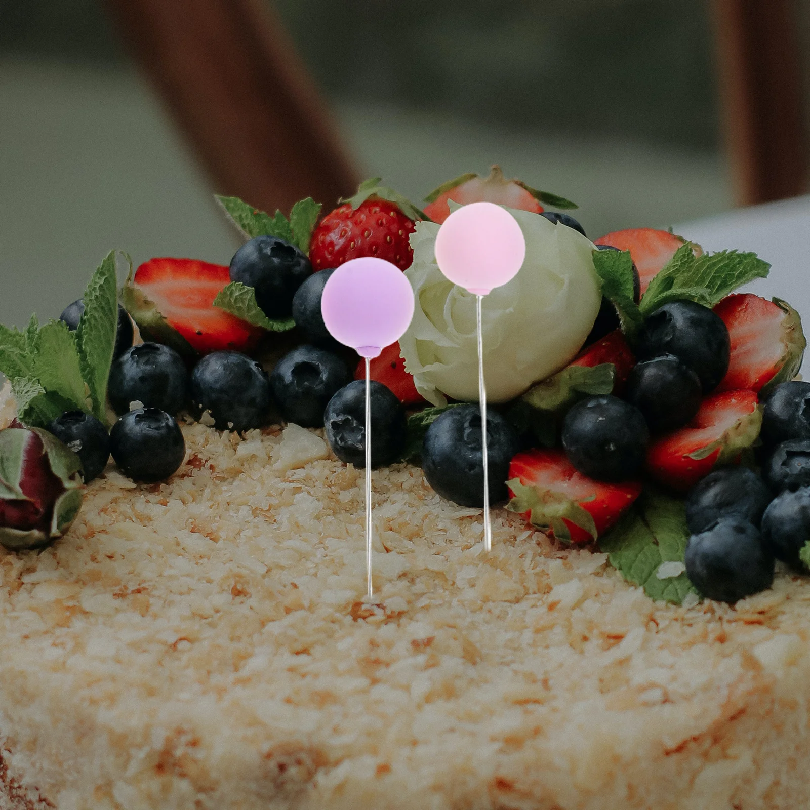 16 Stück Kuchendekorationskugeln Ton Ballon Topper für Mädchen Geburtstag Party Cupcake Babyparty Pastell Regenbogen Bunte Lebensmitteldekoration