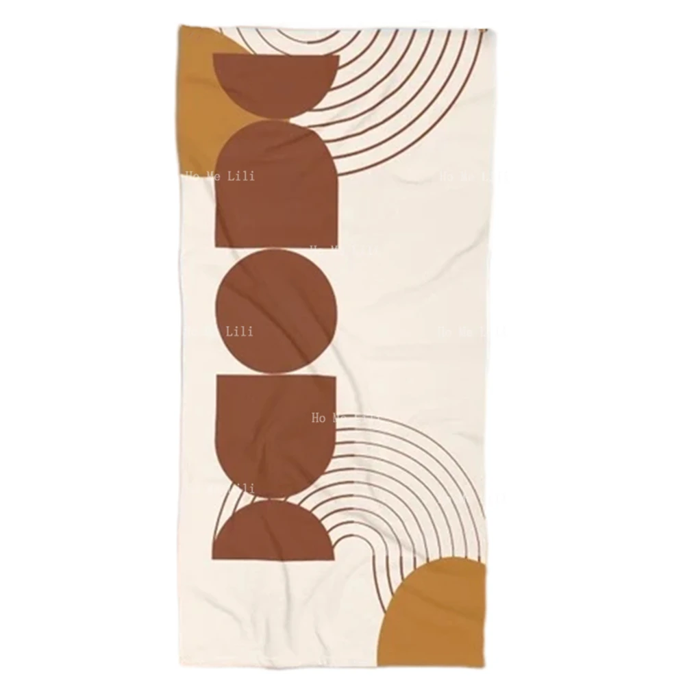 Midcentury Modern Boho Quick Drying Towel Vacation Gift