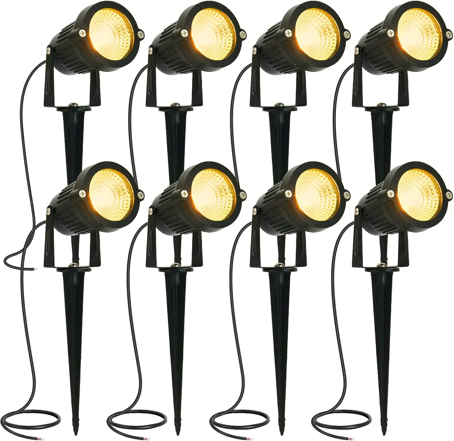 LED Landscape Spotlights Low Voltage 3W6W 12V 24V Garden Pathway Lights Waterproof IP66 Trees Flags Outdoor Lights with Stakes
