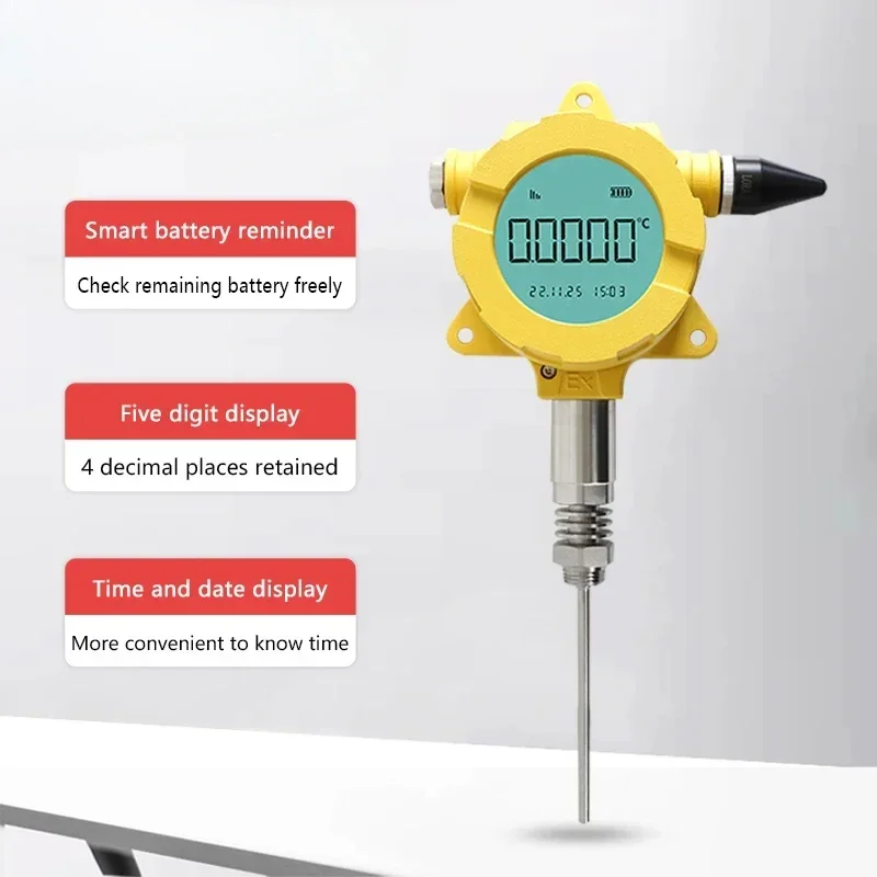 Vendite calde Holykell IP68 Trasmettitore di temperatura wireless impermeabile 4g LORA con display LCD