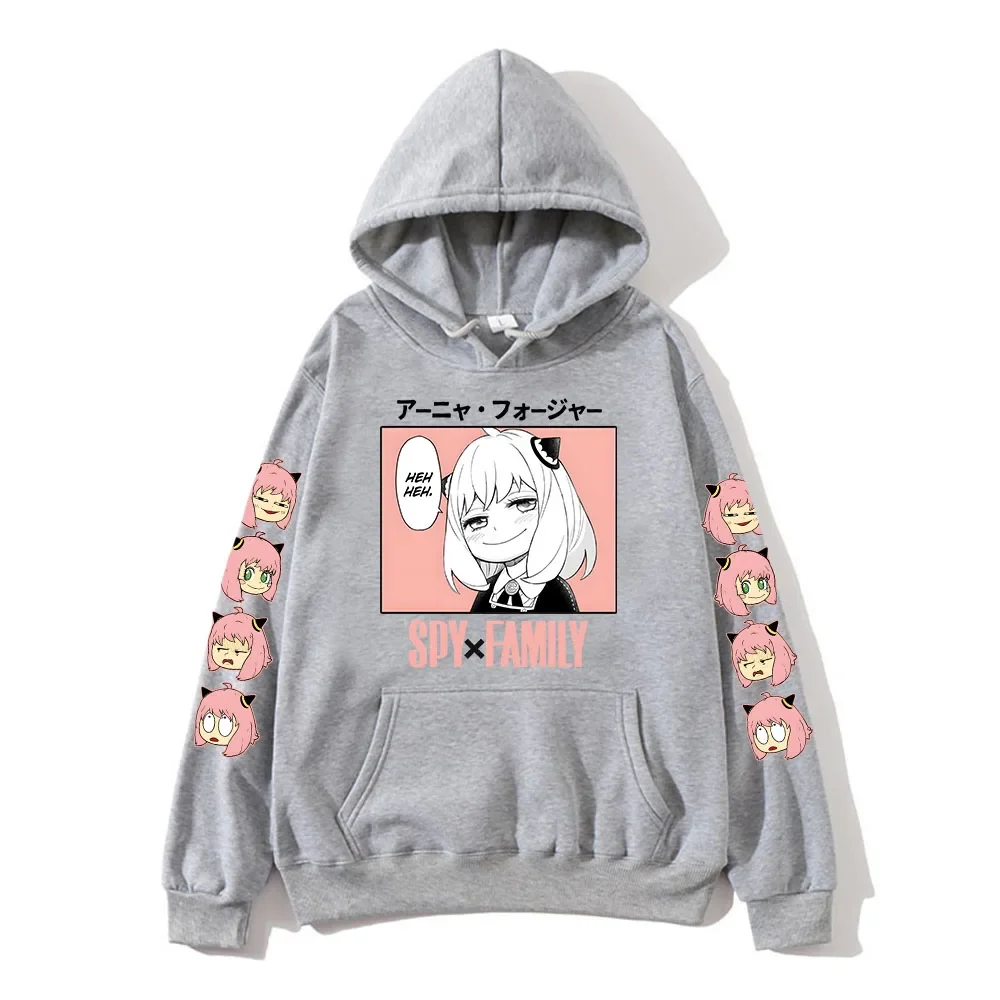 Anya Anime Spy X Family Hoodies Kawaii Cartoon Mens/Women Sweatshirt Tops Harajuku Unisex Couple Hoodie Plus Fashion Streetwear