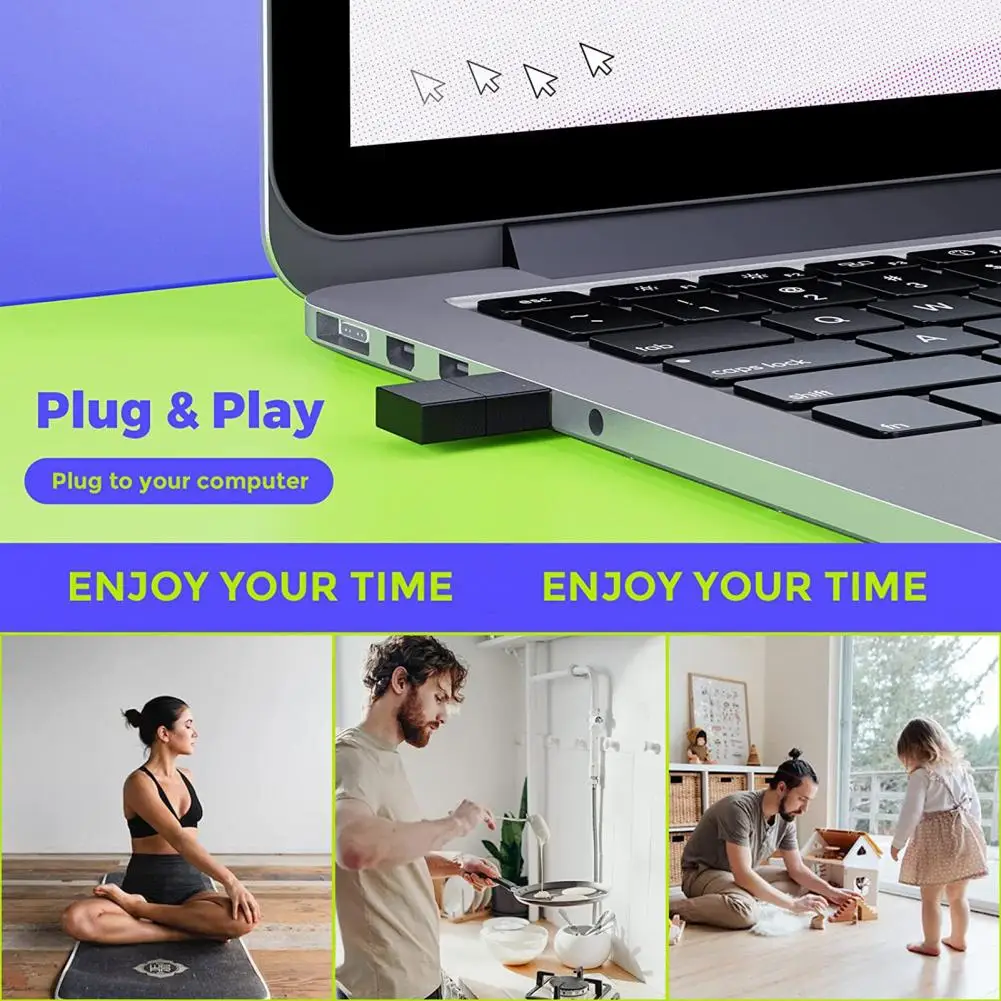 2 в 1, USB-мышь для Windows XP/7/8/10/11/Mac OS