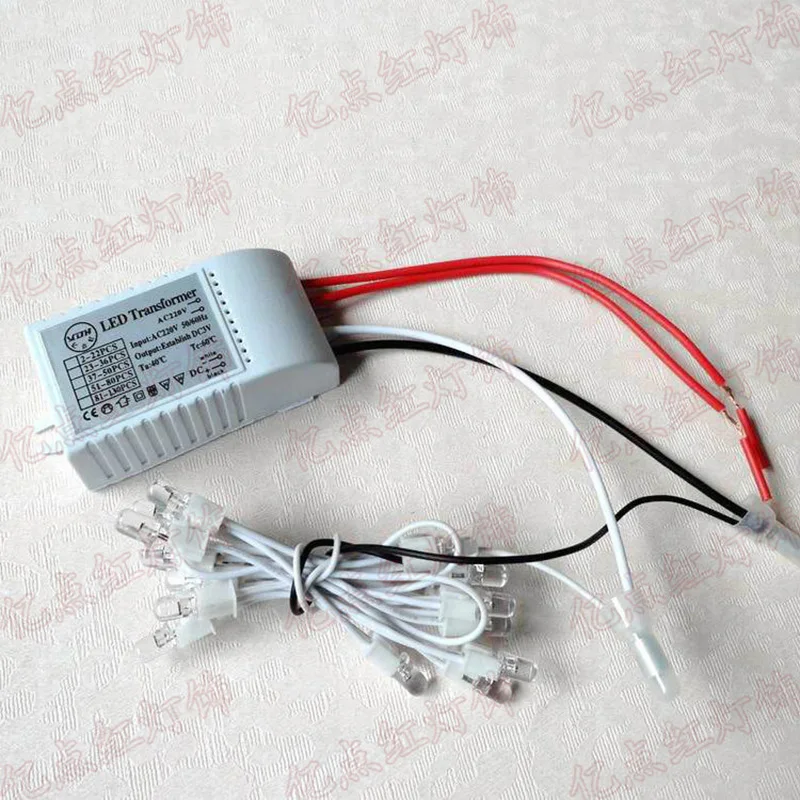 AC220V LED Driver LED Power Supply Lighting Transformer Controller for Crystal Lamp Can Drive 2-130 LED Transformers Masterpiece