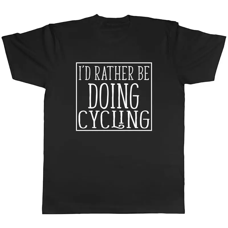 

Мужская футболка унисекс «Я бы предпочел быть doing Cycling»