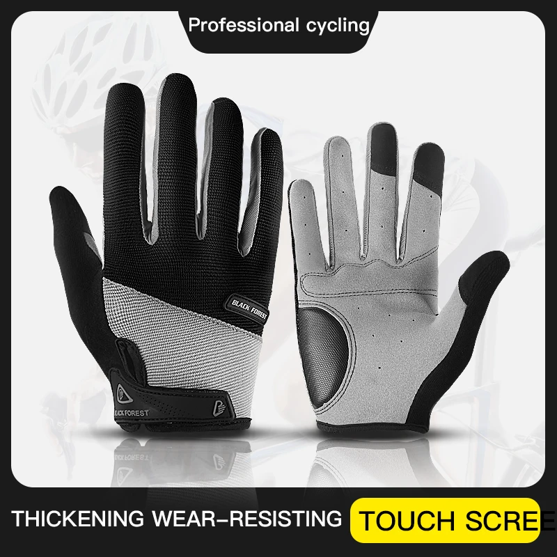 

Adult Cycling Gloves Outdoor Sports Full Finger Anti-Slip Fitness Bicycle Glove for Men Women M-L-XL