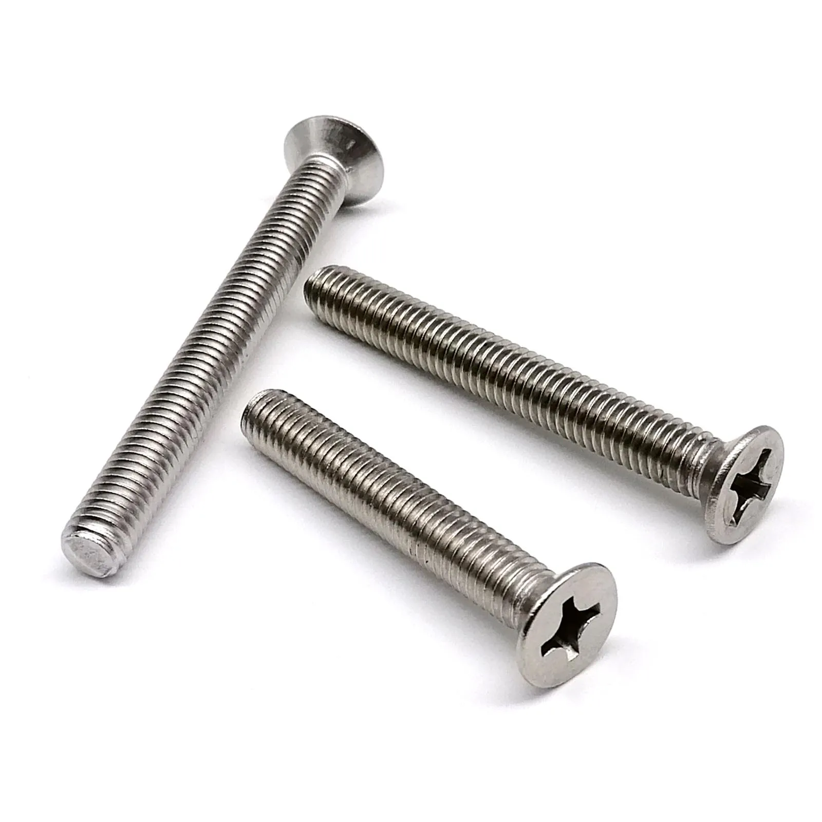 HZYUEGOU Kreuzschlitz-Senkkopfschraube M2 M2.5 M3 M3.5 M4 M5 M6 M8 Verlängert L=3-100mm 304 A2 Edelstahl – Detail 3