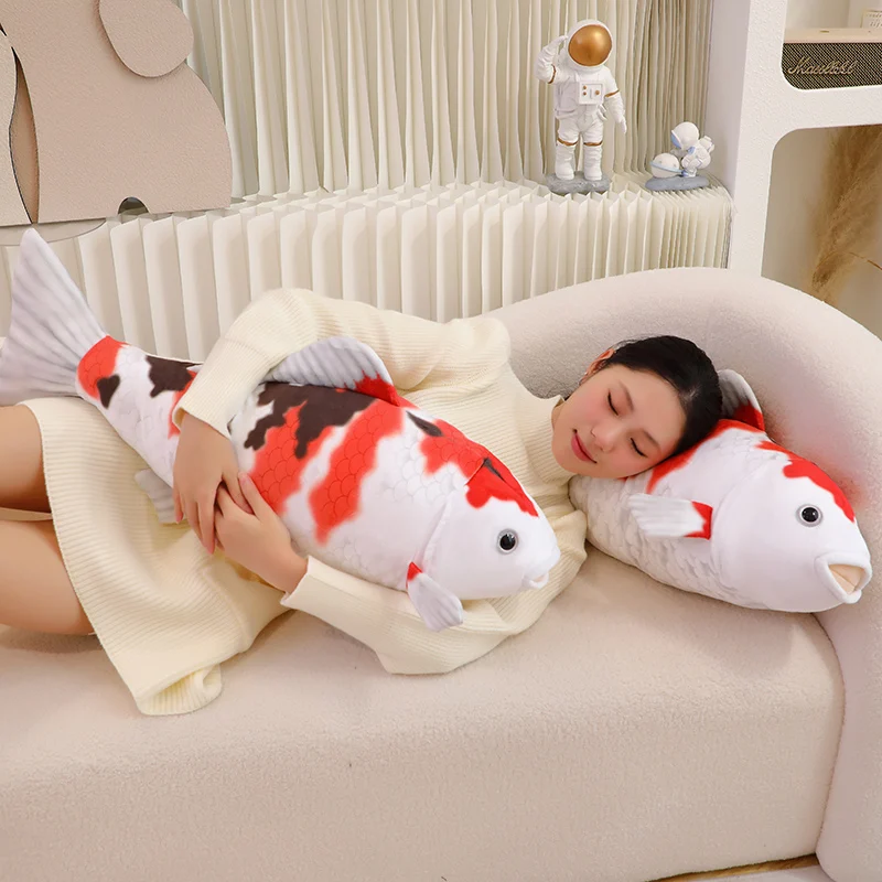 Simulation lucky koi plush toy color fish plush pillow to do nap pillow pillow pillow decoration room