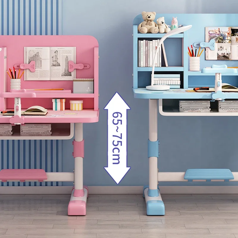 Scrivania Set da tavolo per bambini Ufficio Sala Materiale scolastico Ragazza Scrivanie per bambini Studio Tavolo Bambini Aula Mobili per bambini elementari