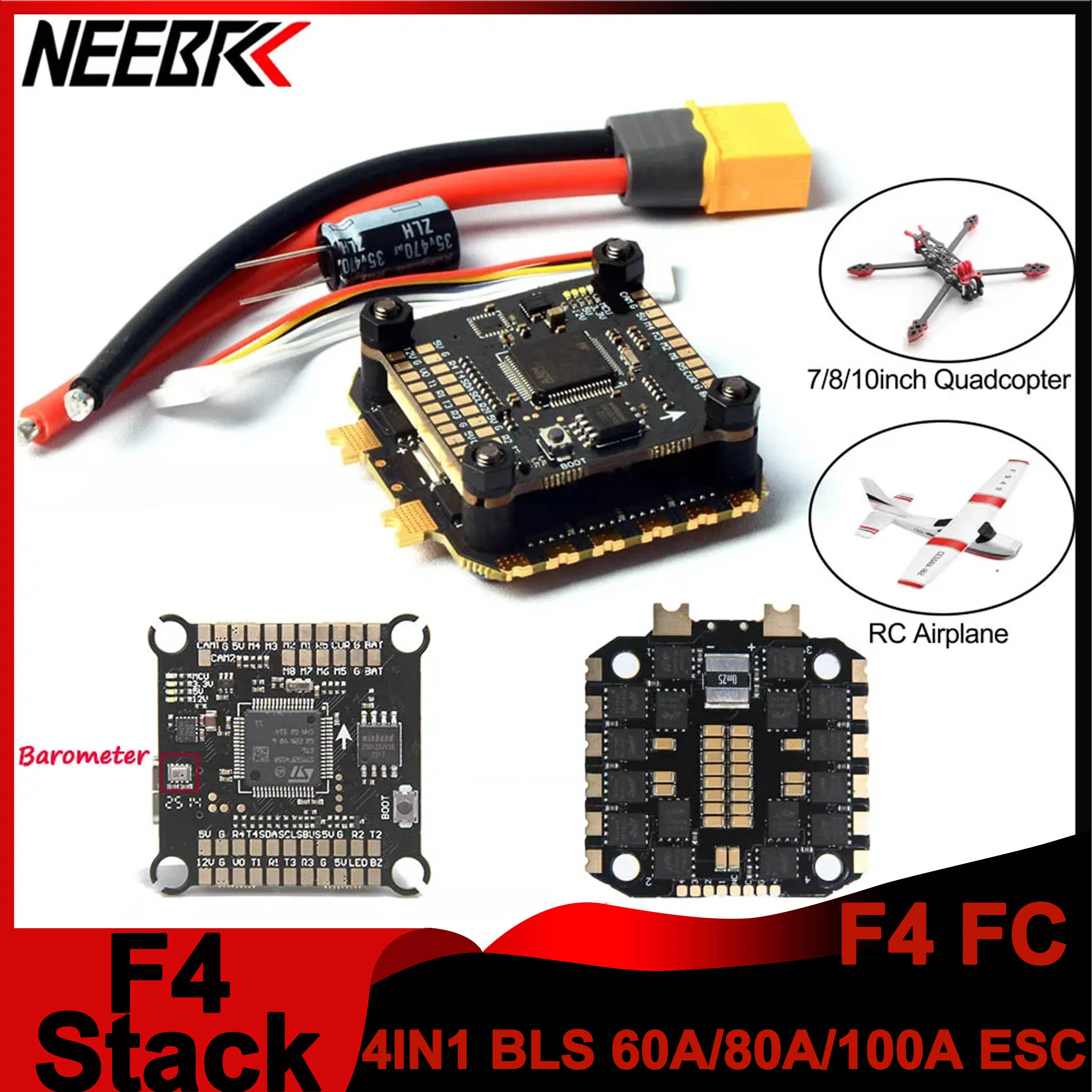 

Контроллер полета F405 F4 FC 60A 80A 100A STACK Dshot ESC 3-6S SURPORT BetaFlight/INAV ДЛЯ MARK4 FPV Запчасти для дрона для фристайла