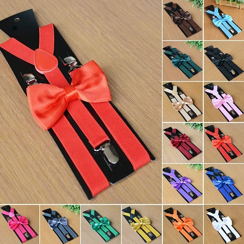 Men Suspenders Size 75cm Length  High Elastic Adjustable 4 Strong Clips Suspender Heavy Duty X Back Trousers Braces