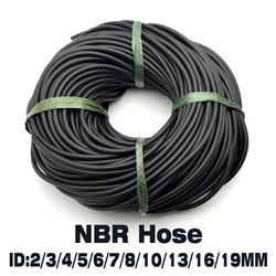 2/4/6M Nero Linea Del Carburante NitrileGomma NBR Tubo ID 2/3/4/5/6/7/8 millimetri Diesel Benzina Tubo Dell'acqua tubo del motore per accessori moto