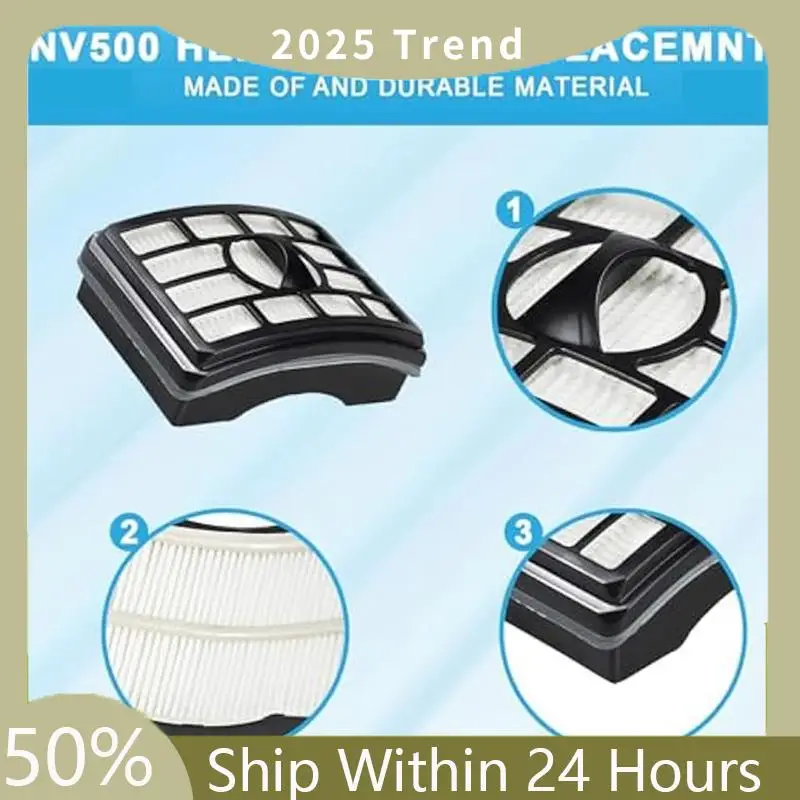 استبدال فلتر المكنسة العلوي A75X لمرشحات Shark Rotator Pro Lift-Away NV500، NV501، NV502، NV503، NV505، NV510، NV520، HEPA