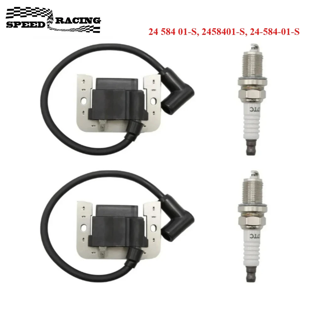 

2x Ignition Coil Module Set for Kohler Command Engines 27HP CH740 CV740 CH750 2458401-S, 24-584-01-S; 24 584 04-S, 2458404-S