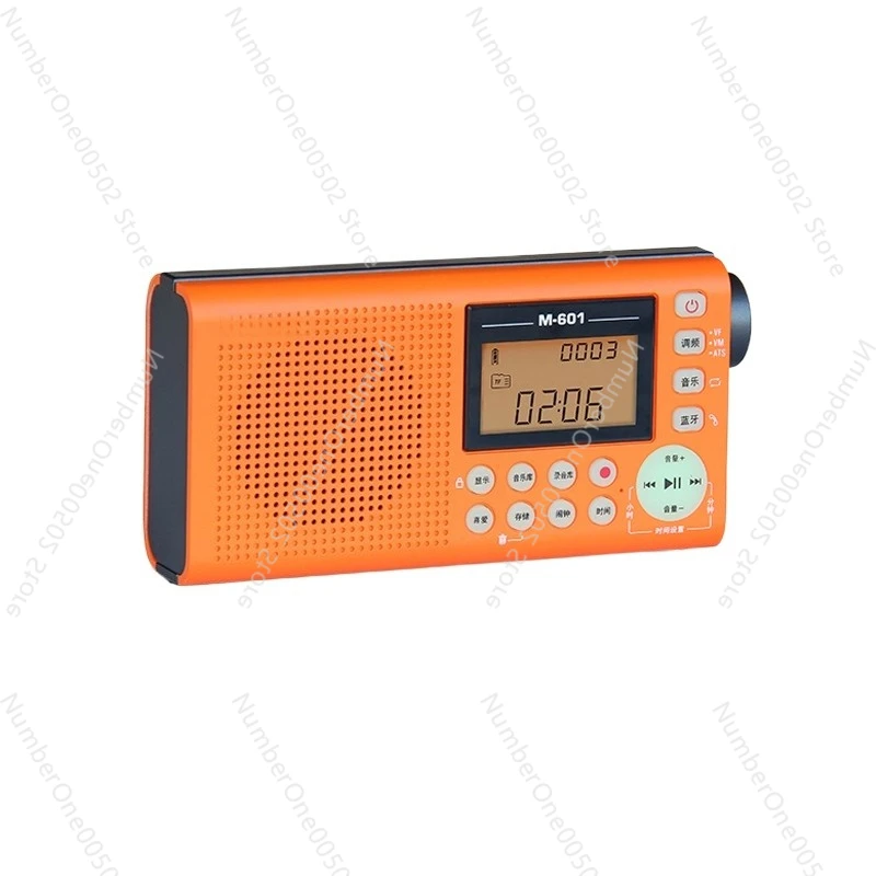 

M601 Senior Elder Radio with Large Buttons Bluetooth FM Radio Music Player with Alarm Clock Sleep Timer TF Card and Power Bank