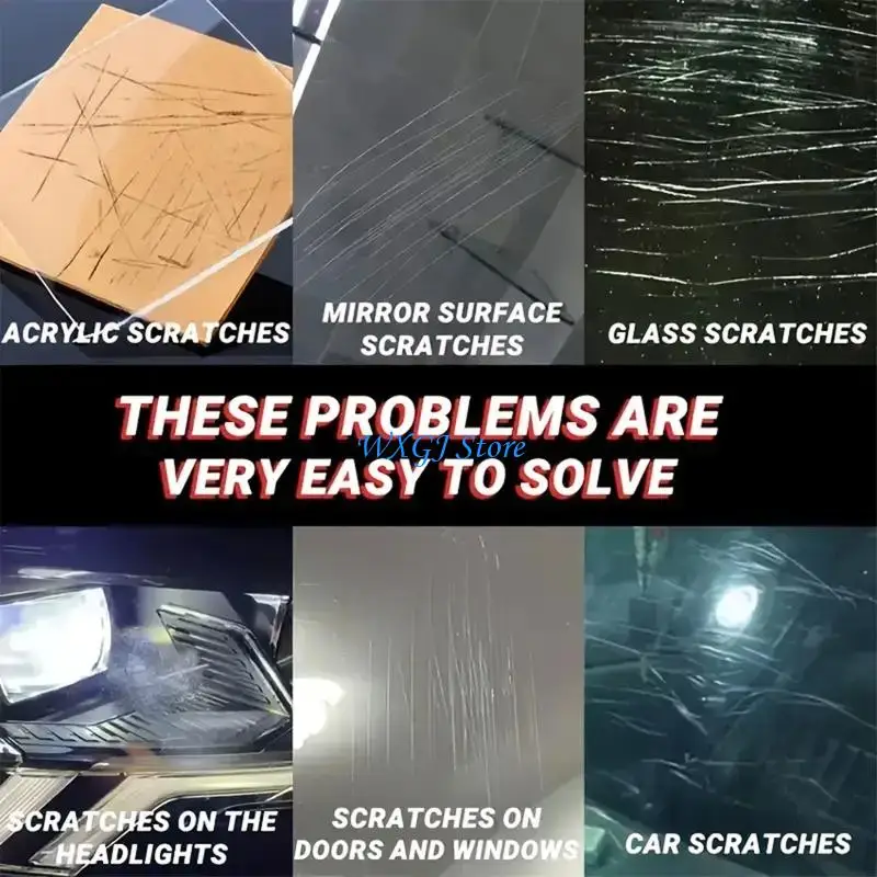 

37JE Advanced Glass Scratch Remover Solution Window Scratch Repair Cream for Vehicle